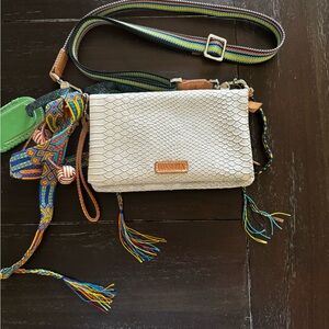 Consuela White Crossbody Bag